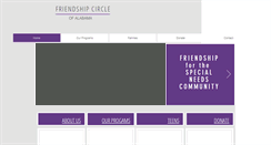 Desktop Screenshot of friendshipcircleal.org